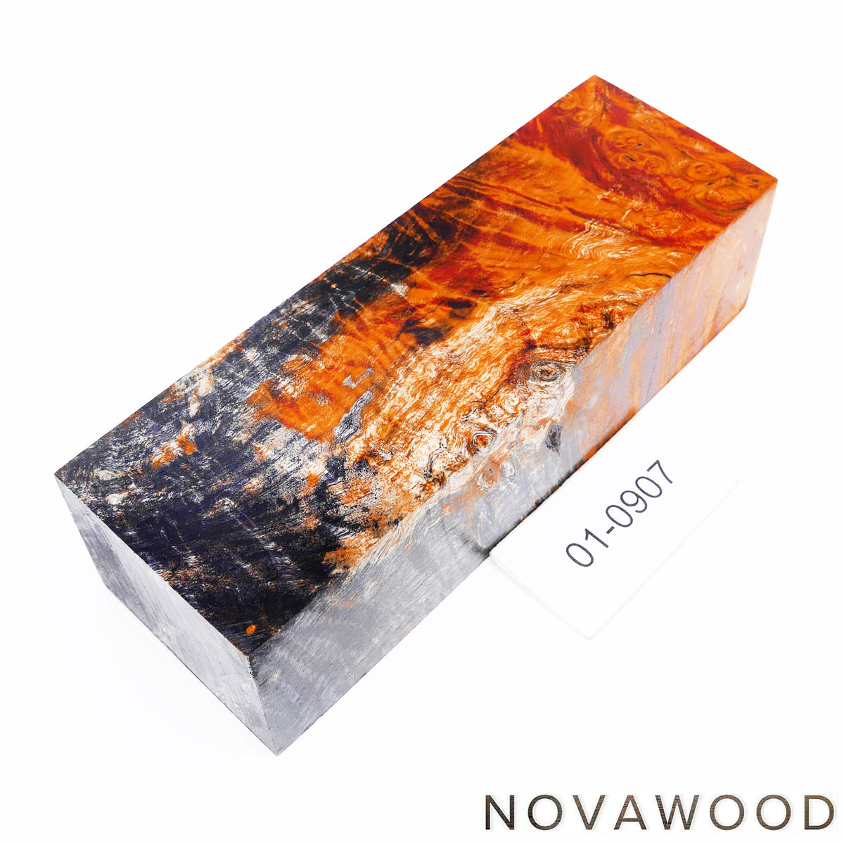 CHESTNUT BURL STABILIZED WOOD KNIFE BLOCK 01-0907