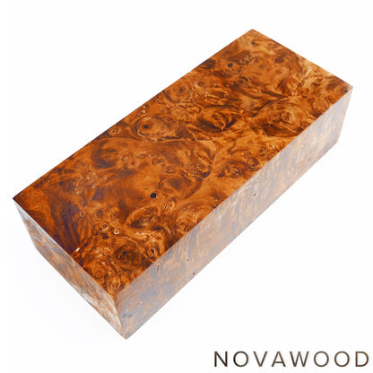 CHESTNUT BURL STABILIZED WOOD KNIFE BLOCK 01-0908