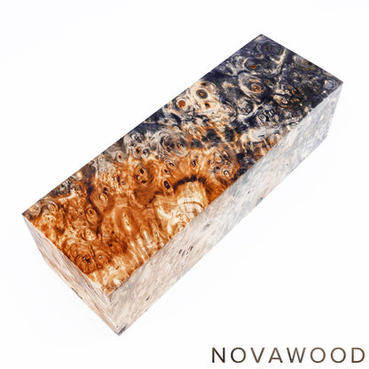 CHESTNUT BURL STABILIZED WOOD KNIFE BLOCK 01-0910
