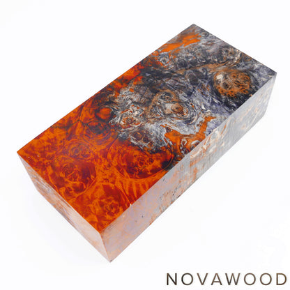 CHESTNUT BURL STABILIZED WOOD KNIFE BLOCK 01-0913